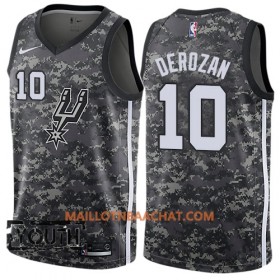 Maillot NBA San Antonio Spurs DeMar DeRozan 10 Nike City Edition Noir Swingman - Enfant